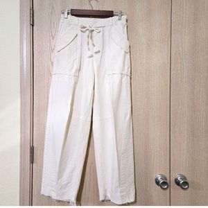 NWOT - FP Linen pants. Rare Size XS Waist Measurement 14” 12” Inseam 25” Length